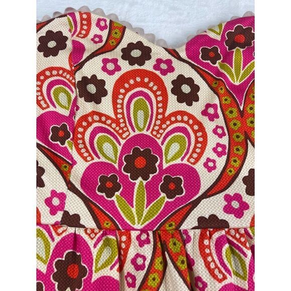 Judith March  Women's Strapless Dress Size L Multicolor Floral - Picture 2 of 11